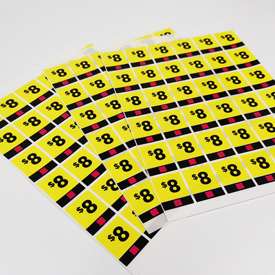 ป้ายออกแบบเอง BOPP CMYK เคลือบเงาเองงัดแงะหลักฐาน