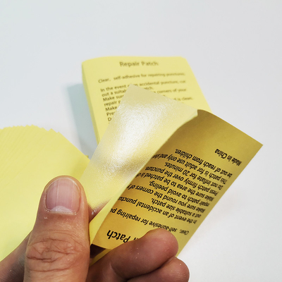 แพทช์ซ่อมพอง CMYK PVC ที่นอนลม Vinyl Pool Liner Patches