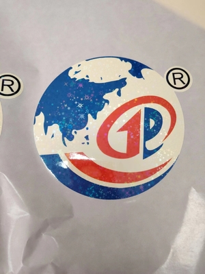 Easy Peel Holographic Seal Stickers UV Resist Printing ทนทาน กันน้ํา เลเซอร์เล็บสําหรับโลโก้