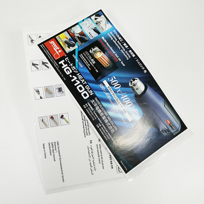 สติ๊กเกอร์สังเคราะห์กันน้ำสองด้าน ฟิล์ม BOPP กาว CMYK กระดาษสังเคราะห์