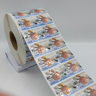 สติ๊กเกอร์ฉลากกาวตนเองเคลือบด้าน CMYK กระดาษสติ๊กเกอร์สังเคราะห์