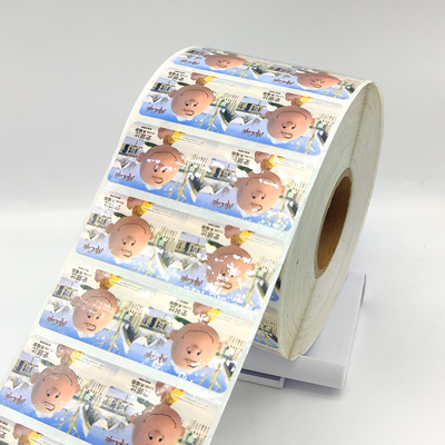 สติ๊กเกอร์ฉลากกาวตนเองเคลือบด้าน CMYK กระดาษสติ๊กเกอร์สังเคราะห์