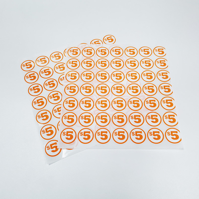 CMYK Digital Vinyl Printable Paper สติ๊กเกอร์ฉลากส่งเสริมการขายสังเคราะห์เคลือบเงาด้าน