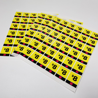 ป้ายออกแบบเอง BOPP CMYK เคลือบเงาเองงัดแงะหลักฐาน