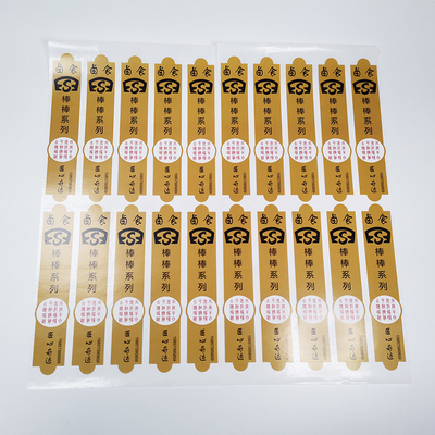 กระดาษสติกเกอร์สี CMYK BOPP ลามิเนทฉลากกาวตนเองเคลือบเงา