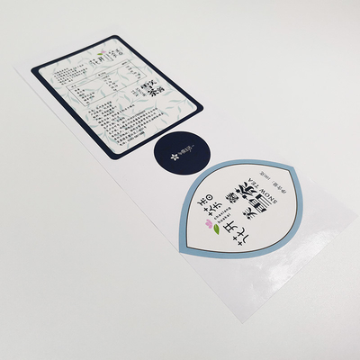 UV Spot Sticker ฉลากเครื่องดื่ม PET BOPP สติ๊กเกอร์ไวนิล Kiss Cut ถาวร