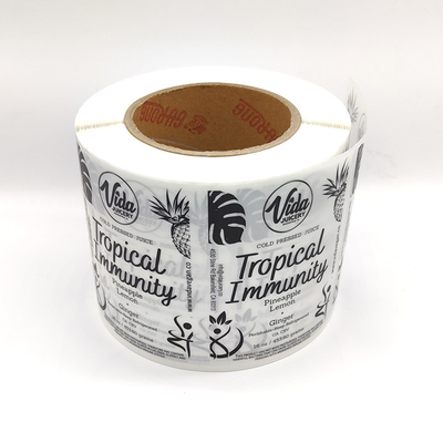 UV Varnishing ป้ายเครื่องสำอางกันน้ำ Offset Frosted สติ๊กเกอร์ไวนิลใส