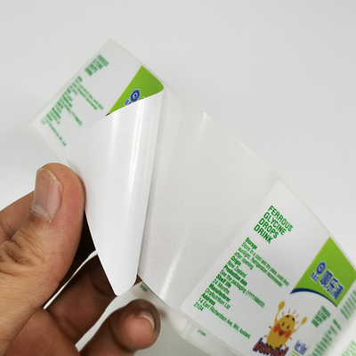 การพิมพ์ฉลากอุตสาหกรรมยา BOPP ฉลากการดูแลสุขภาพ Pantone