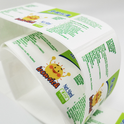 Kiss Cut Pharma Hologram Labels กาว 30ml Custom Vial Labels