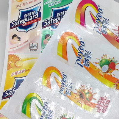 ฉลากผลิตภัณฑ์เคมี BOPP PET Matte Pantone Hand Sanitizer Labels