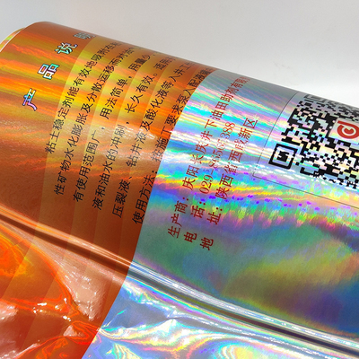 ฉลากความปลอดภัยทางเคมี CMYK ฉลากสติกเกอร์กันน้ำโฮโลแกรมเลเซอร์ขวด