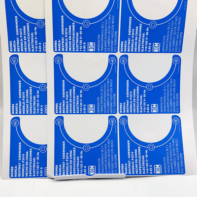 ฉลากจำเป็นสำหรับใช้ในครัวเรือนที่ทนต่อสภาพอากาศ Kiss Cut Matte BOPP Film