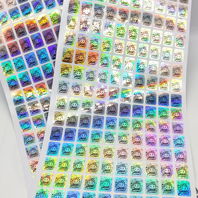 ฉลากป้องกันการปลอมแปลงความปลอดภัย 3D QR Holographic Seal Stickers