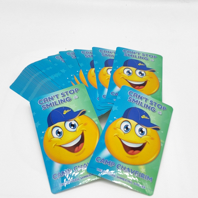 สติ๊กเกอร์ไดคัท CMYK แบบกำหนดเองถาวร BOPP กาวเคลือบมัน