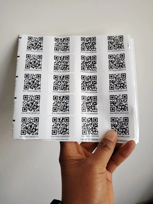 Kiss Cut ขนาดที่แตกต่างกัน Custom Smart Qr สติ๊กเกอร์