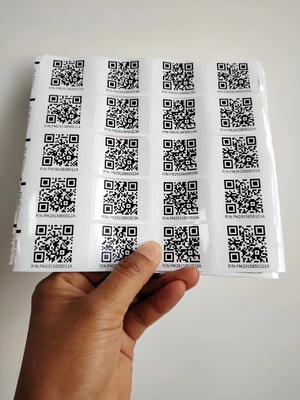 Kiss Cut ขนาดที่แตกต่างกัน Custom Smart Qr สติ๊กเกอร์