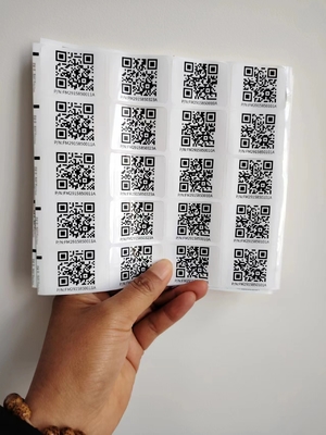 Kiss Cut ขนาดที่แตกต่างกัน Custom Smart Qr สติ๊กเกอร์