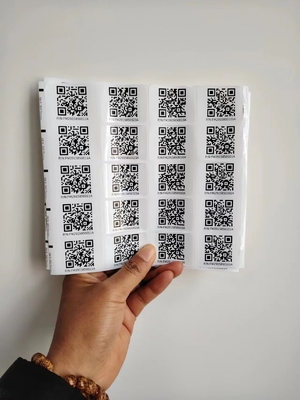 Kiss Cut ขนาดที่แตกต่างกัน Custom Smart Qr สติ๊กเกอร์