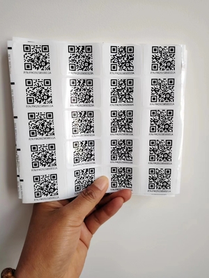 Kiss Cut ขนาดที่แตกต่างกัน Custom Smart Qr สติ๊กเกอร์