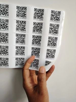 Kiss Cut ขนาดที่แตกต่างกัน Custom Smart Qr สติ๊กเกอร์