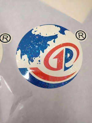 Easy Peel Holographic Seal Stickers UV Resist Printing ทนทาน กันน้ํา เลเซอร์เล็บสําหรับโลโก้