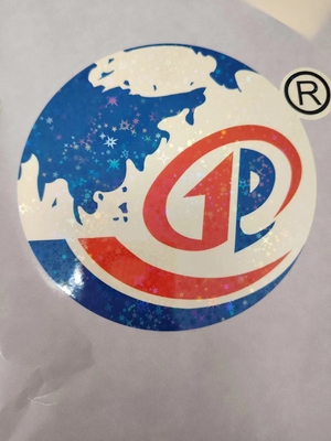 Easy Peel Holographic Seal Stickers UV Resist Printing ทนทาน กันน้ํา เลเซอร์เล็บสําหรับโลโก้