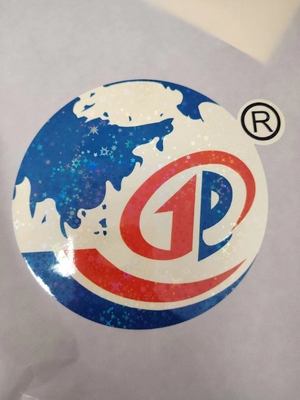 Easy Peel Holographic Seal Stickers UV Resist Printing ทนทาน กันน้ํา เลเซอร์เล็บสําหรับโลโก้