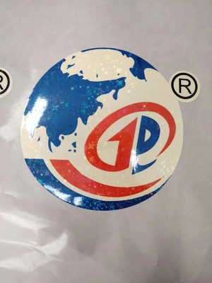 Easy Peel Holographic Seal Stickers UV Resist Printing ทนทาน กันน้ํา เลเซอร์เล็บสําหรับโลโก้